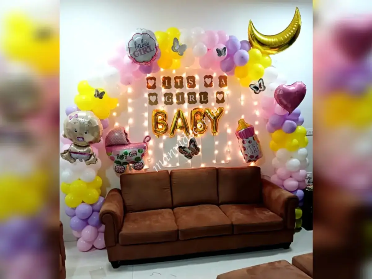 Baby Welcome Decor with Foil