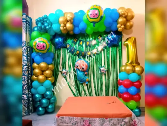 Cocomelon Birthday Theme Decor