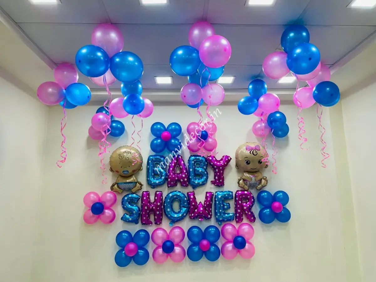 Simple Baby Shower Balloon Decoration