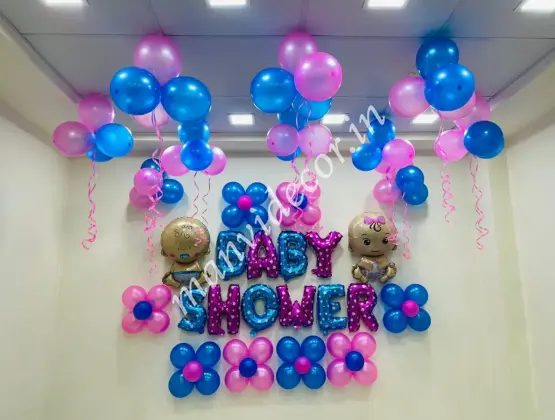 Simple Baby Shower Balloon Decoration