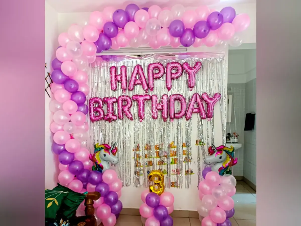 Unicorn Surprise Birthday Decoration