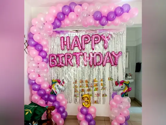 Unicorn Surprise Birthday Decoration