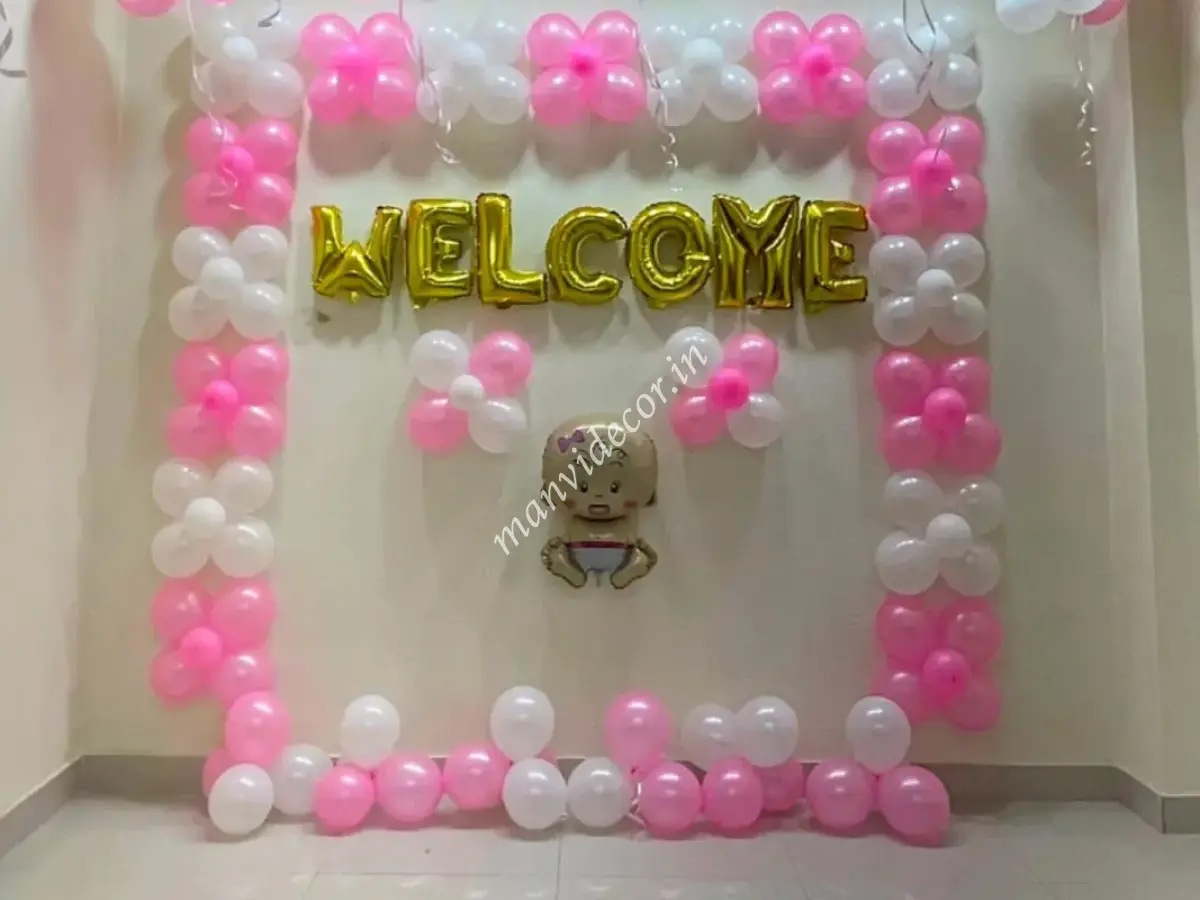 Baby Girl Welcome Wall  Decoration