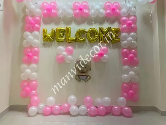 Baby Girl Welcome Wall  Decoration