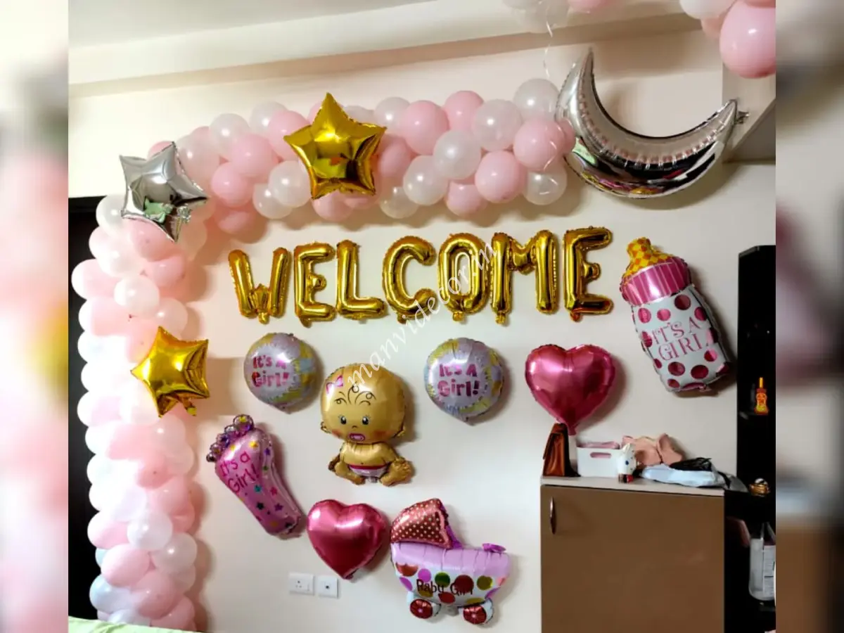 Baby Welcome Girl Theme Decor