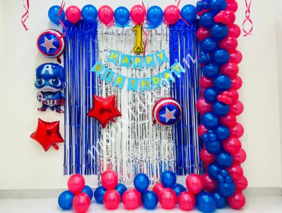 Captain America Balloon Decoration