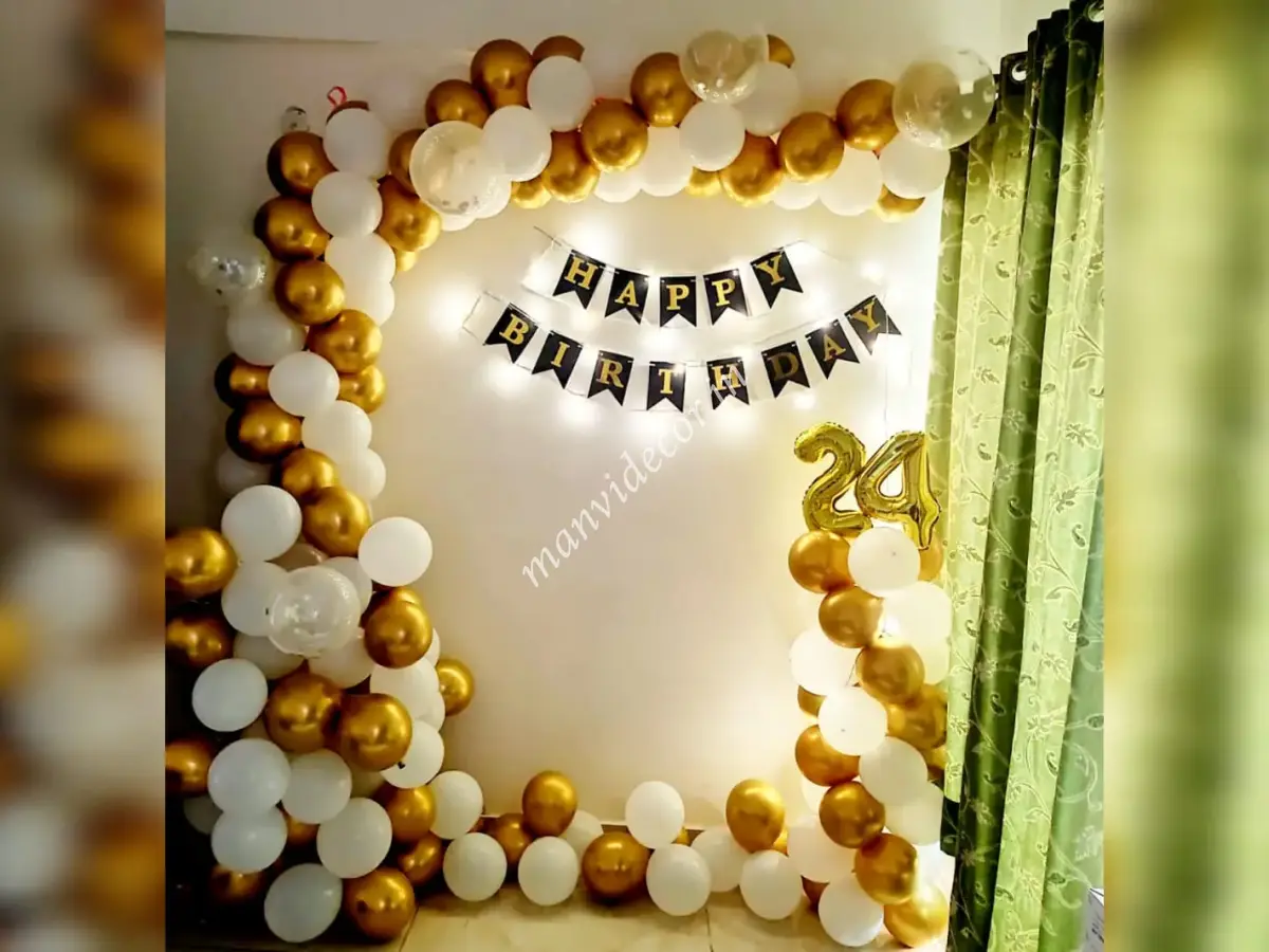 Golden & White Theme Decoration