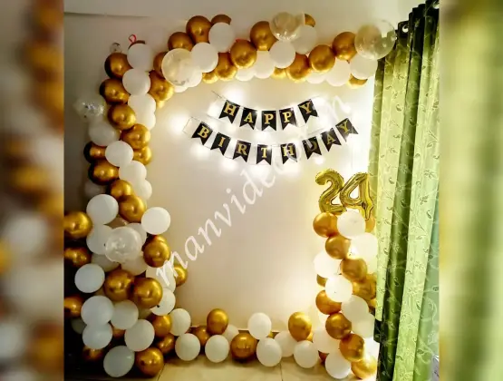 Golden & White Theme Decoration