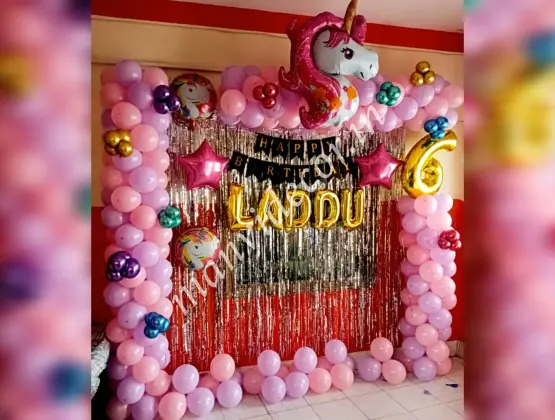 Unicorn Pink Balloon Decoration