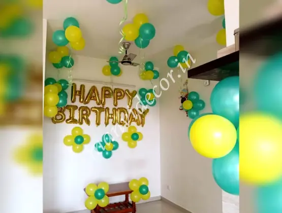 Yellow and Green Theme Decor