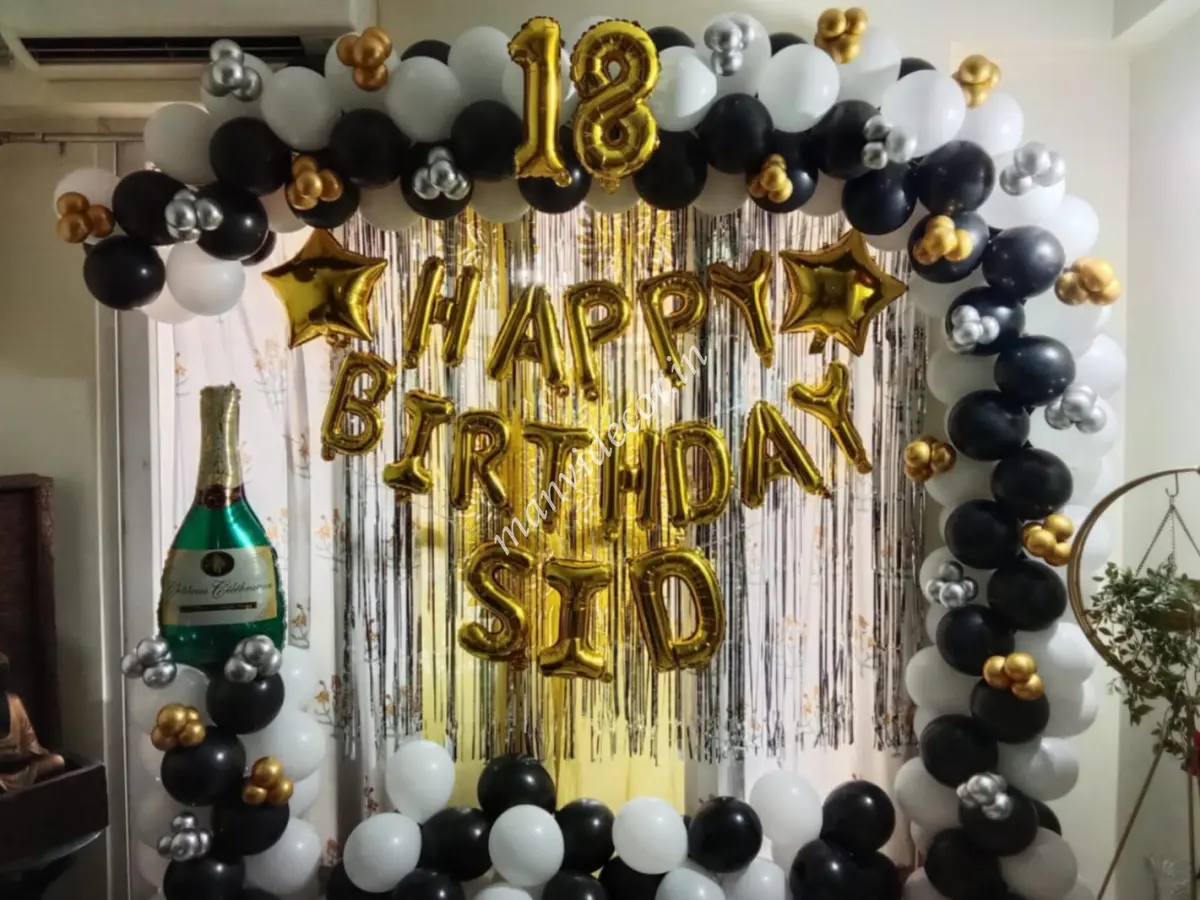 Elegant Birthday Surprise Decoration