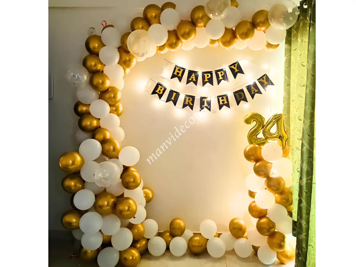 Golden & White Theme Decoration