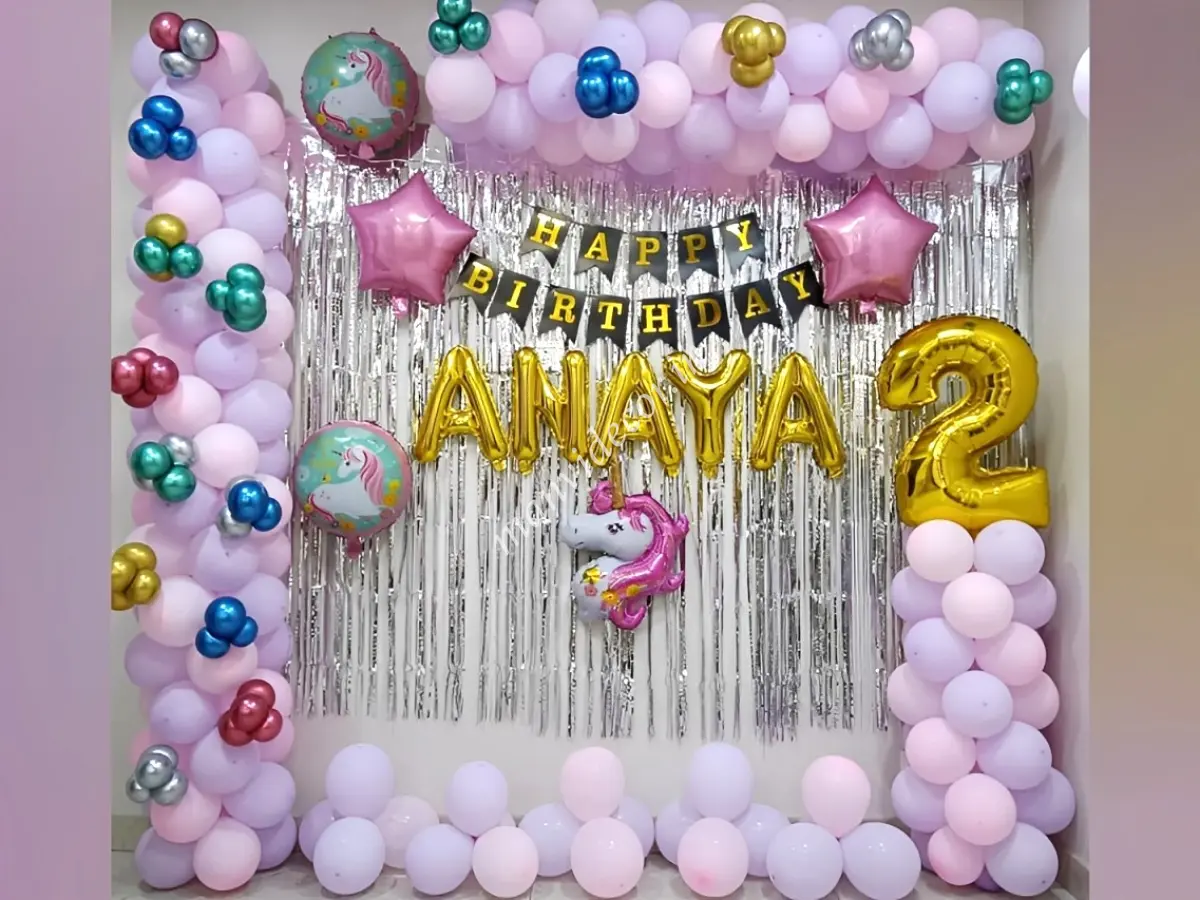 Unicorn Pink Balloon Decoration