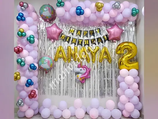 Unicorn Pink Balloon Decoration