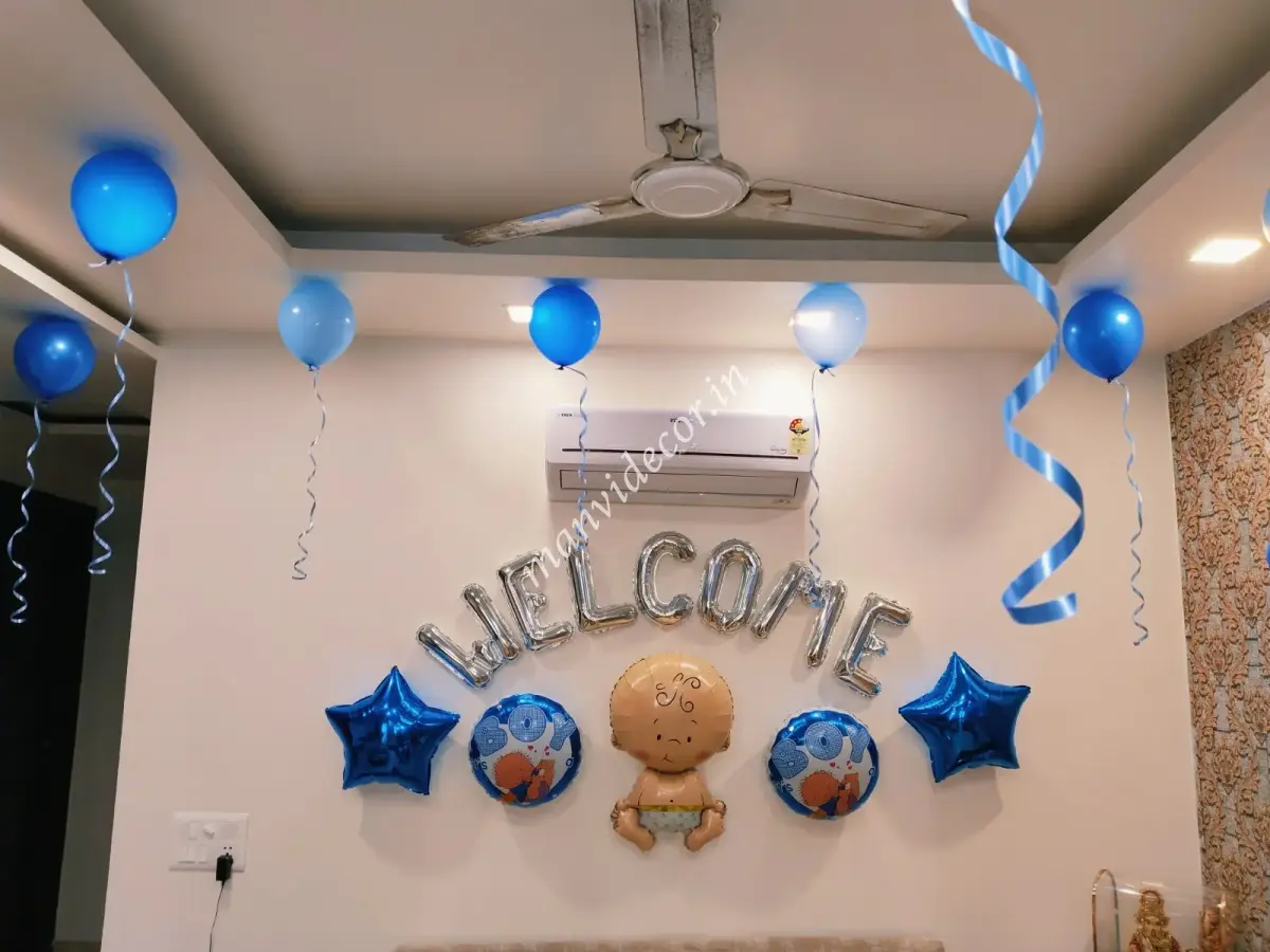 Baby Boy Surprise Welcome Decor