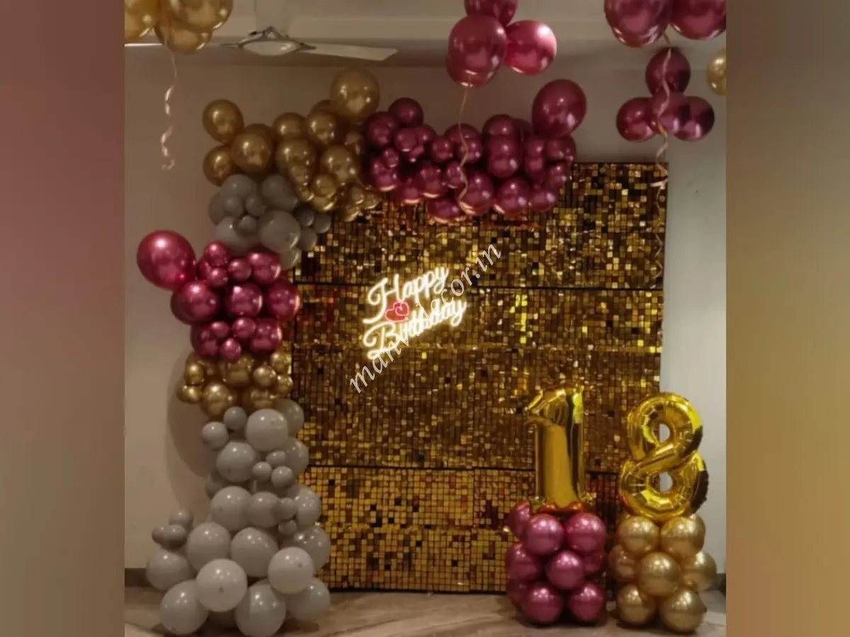 Birthday Sequin Balloon Decor