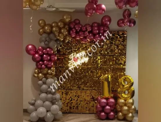 Birthday Sequin Balloon Decor