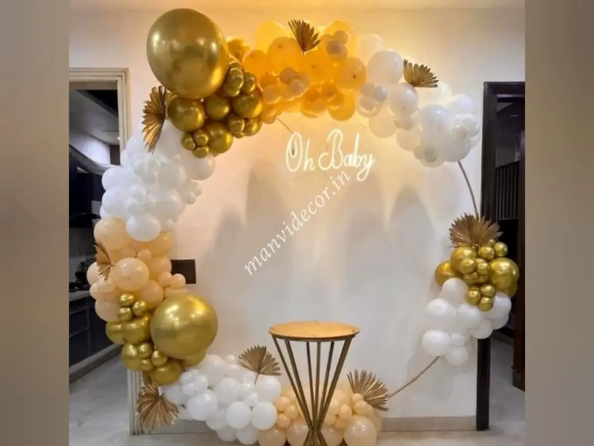 Blissful Boho Baby Shower Setup