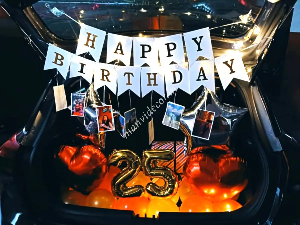 Car Boot Surprise Birthday Decoration