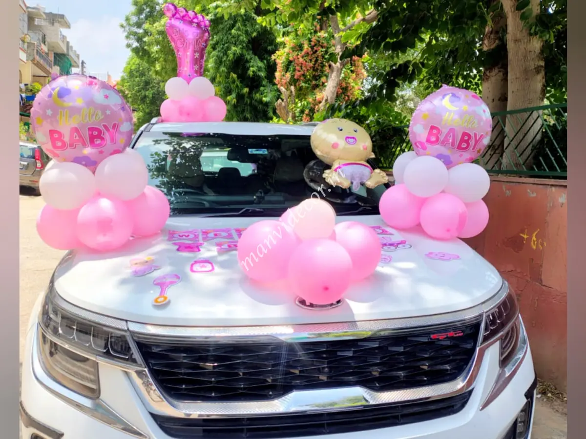 Car Decor For Baby Girl Welcome