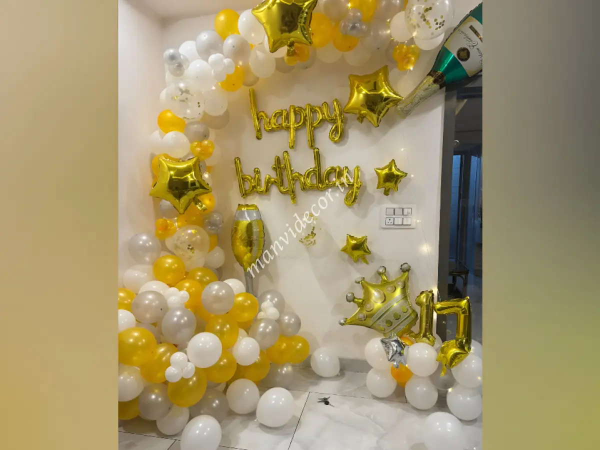 Champange Party Birthday Decoration