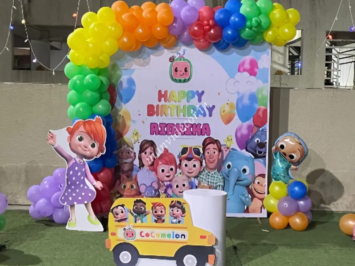 Cocomelon Rainbow Birthday Decor