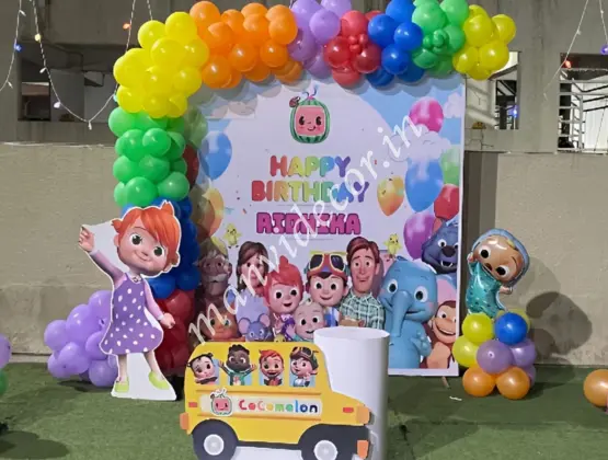 Cocomelon Rainbow Birthday Decor