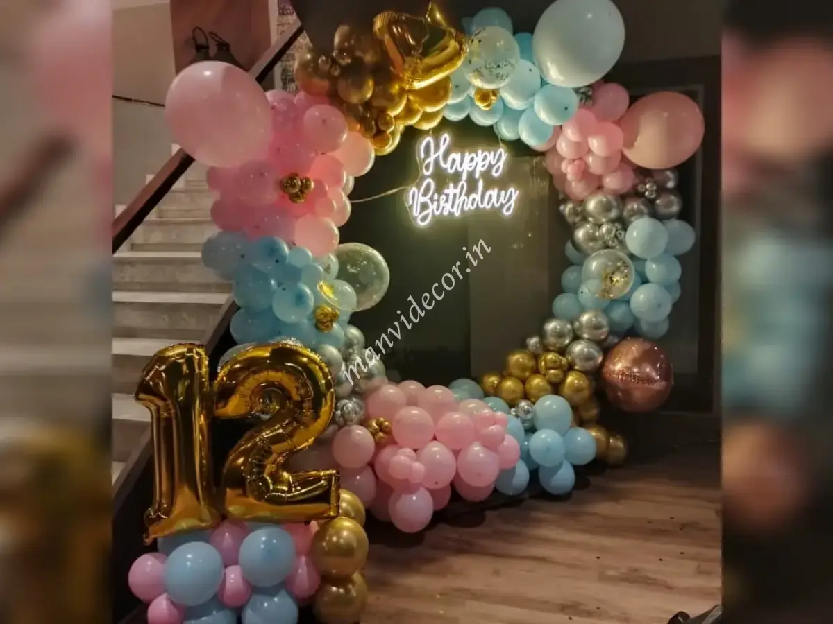 Elegant Glow Birthday Ring Decor