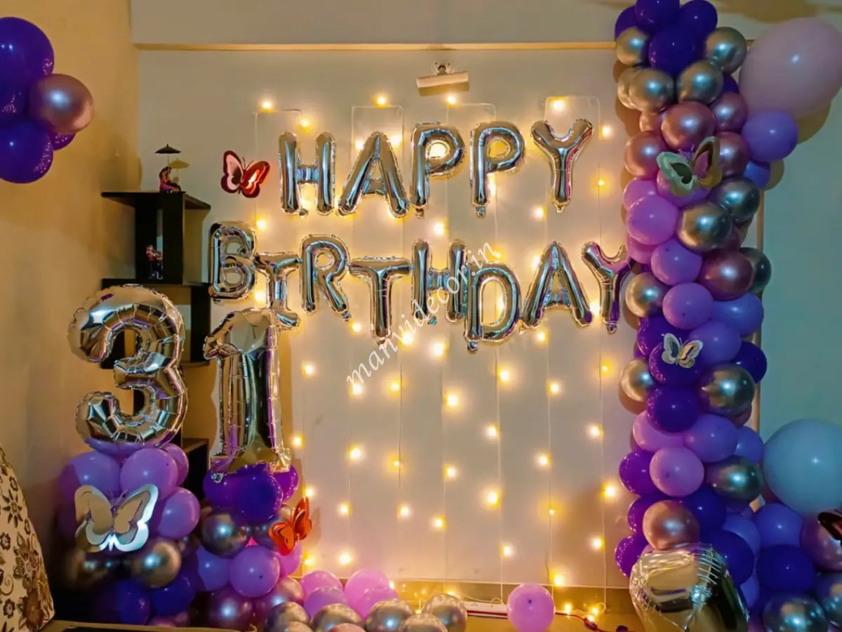 Birthday backdrop surprise 
