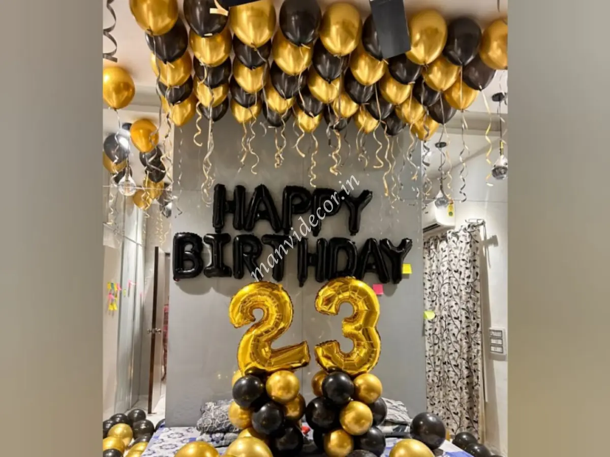 Golden and Black Surprise Decor