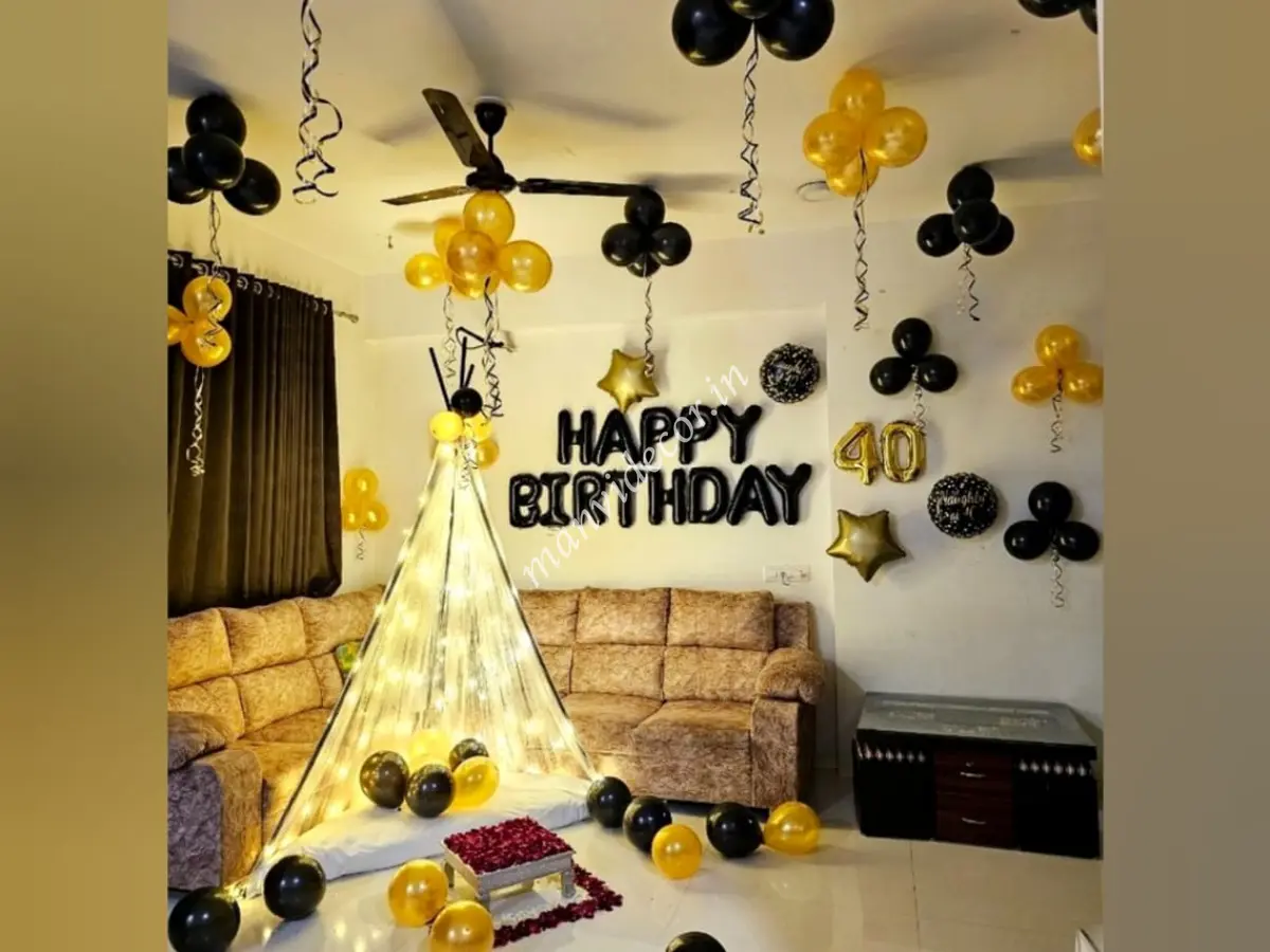 Golden Glow Cabana Setup