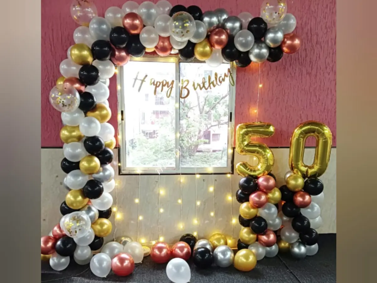 Graceful Birthday Surprise Balloon Decoor