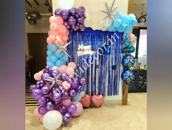Frozen Birthday Balloon Decor