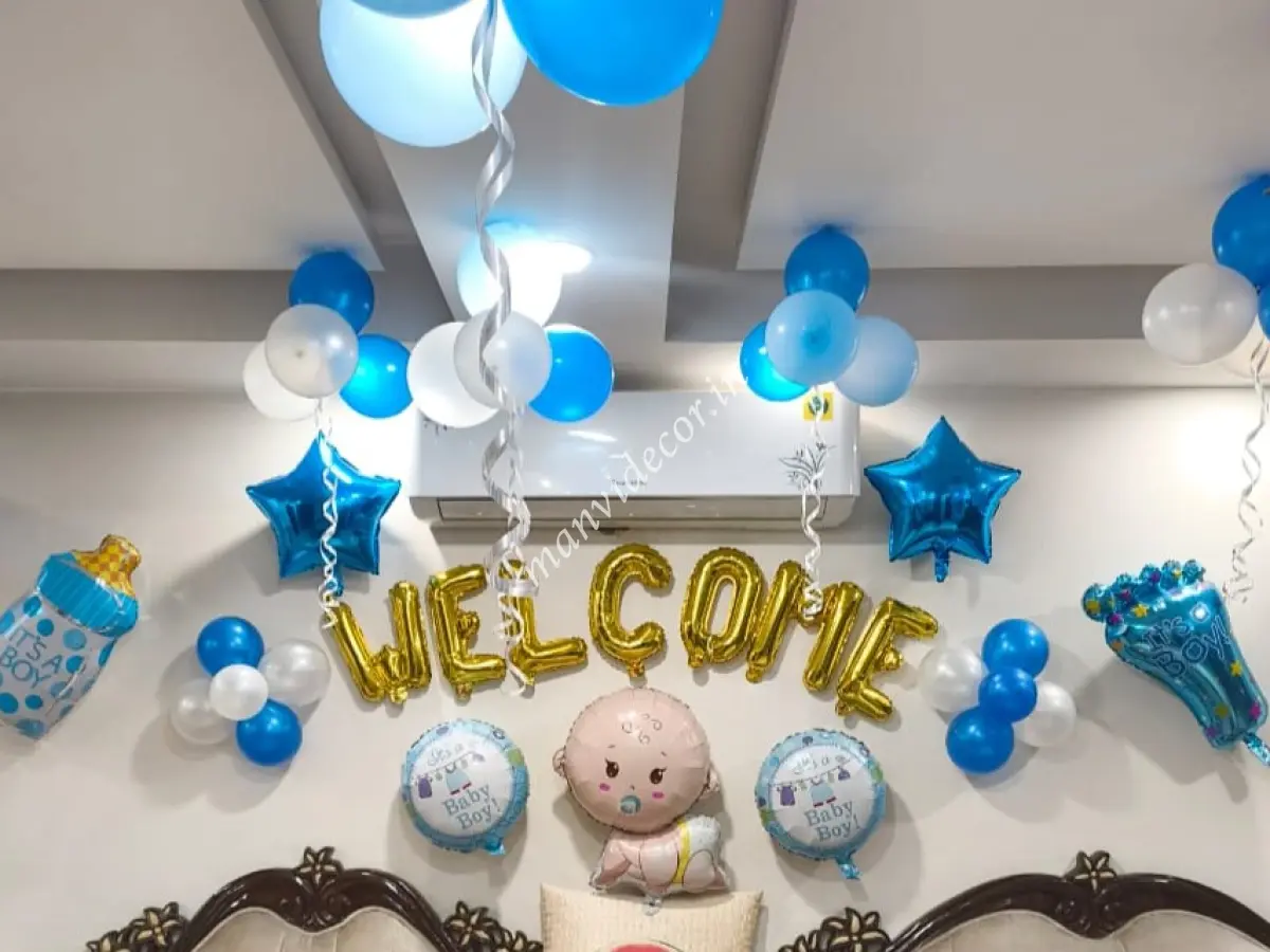 Newborn Baby Boy Arrival Decor