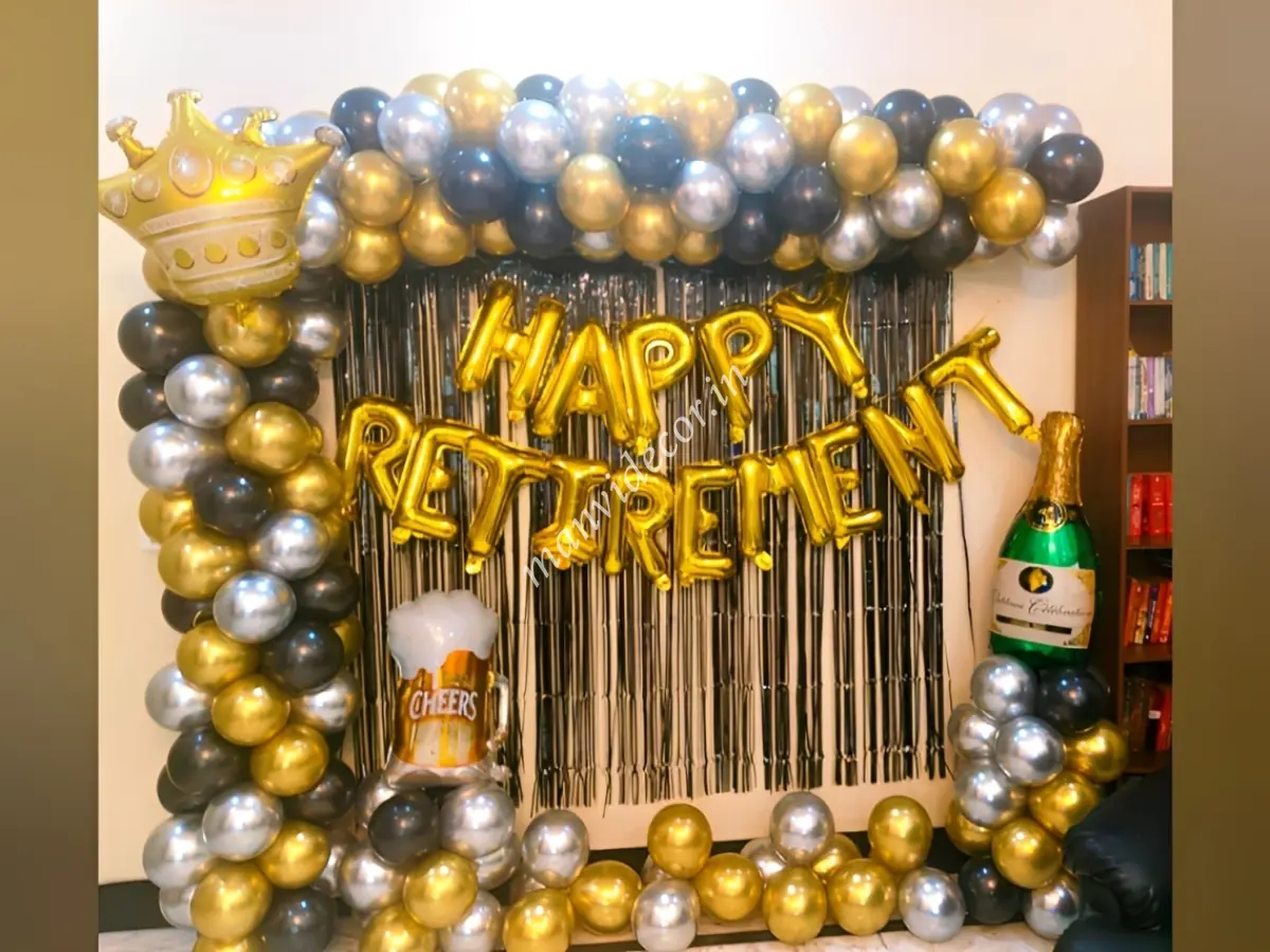 Retirement Party with Champagne Foil