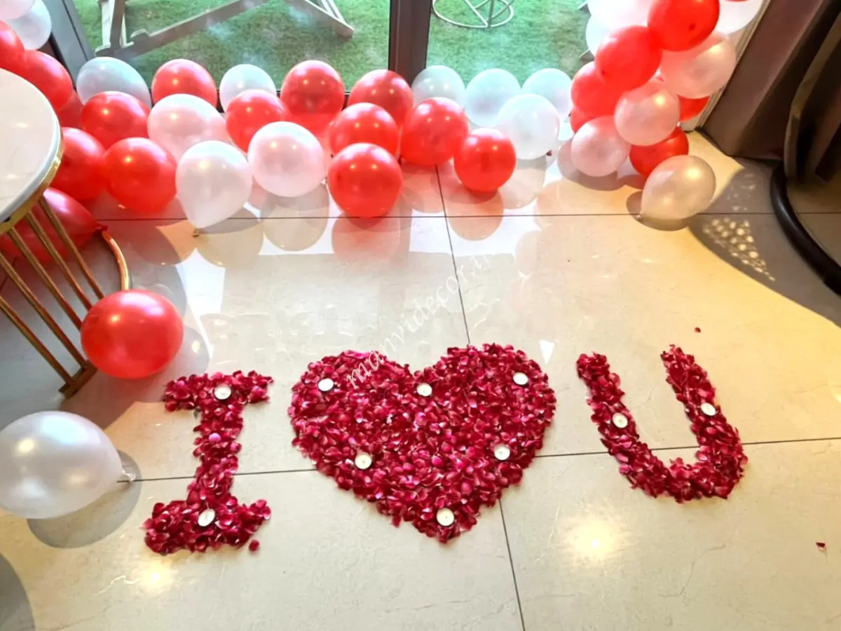 Romantic Birthday Decoration with Love