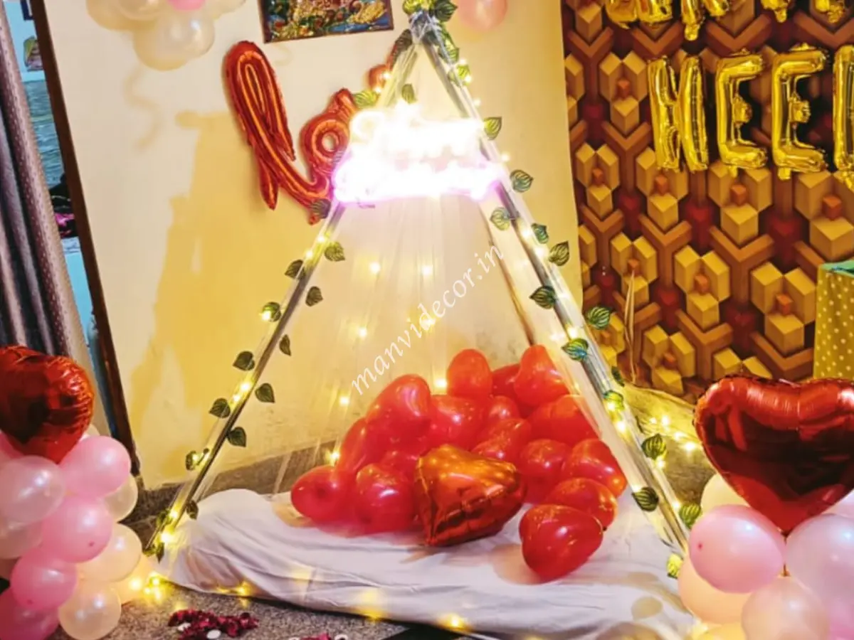 Special cabana decor for hubby's birthday