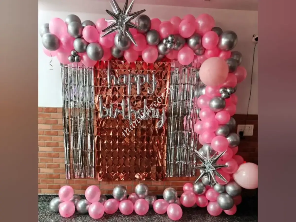 Sequin Curtains Rose-gold Decoration