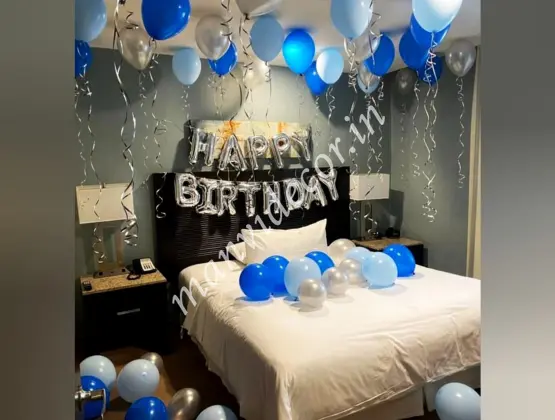 Silver Luxe Balloon Decor