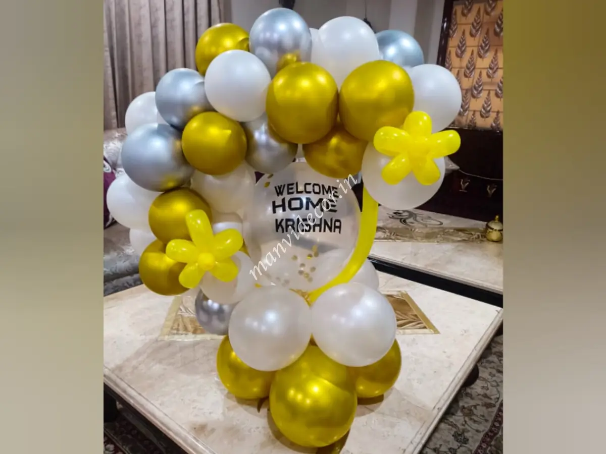 Welcome home balloon decoration ideas