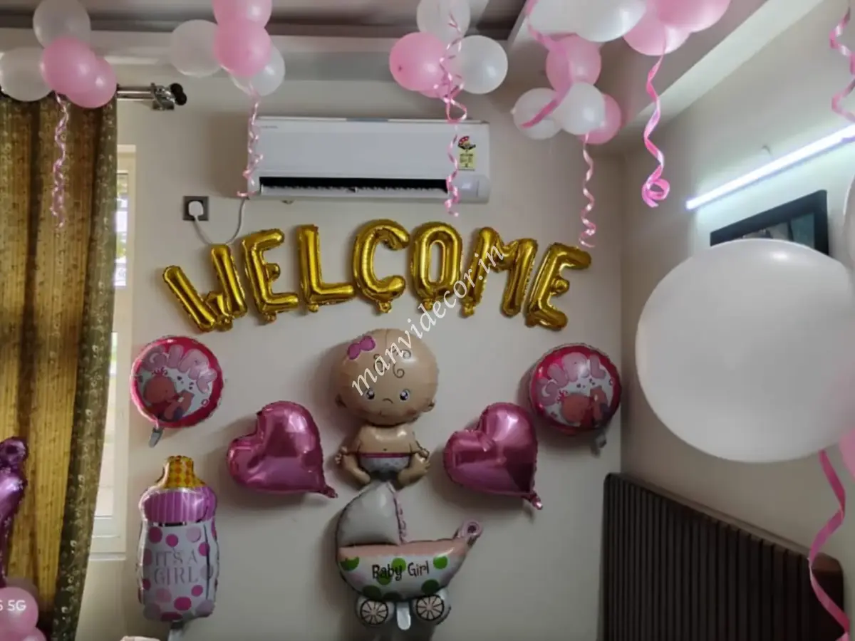 Surprise Baby Girl Welcome Decor