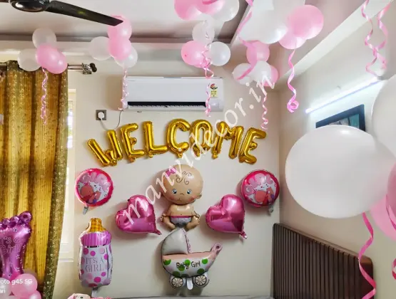 Surprise Baby Girl Welcome Decor