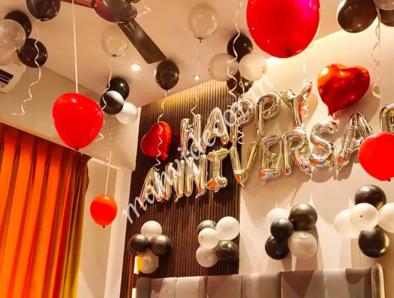 Sweet Anniversary Balloon Decor