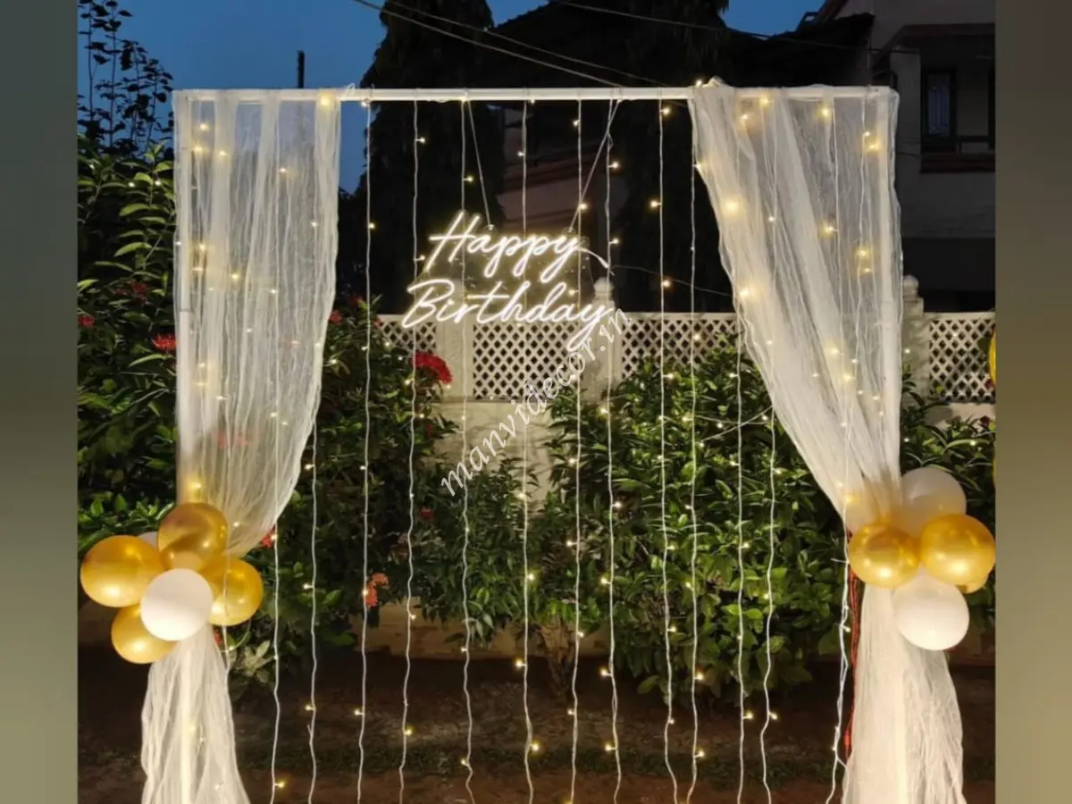 Terrace Balloon Decoration