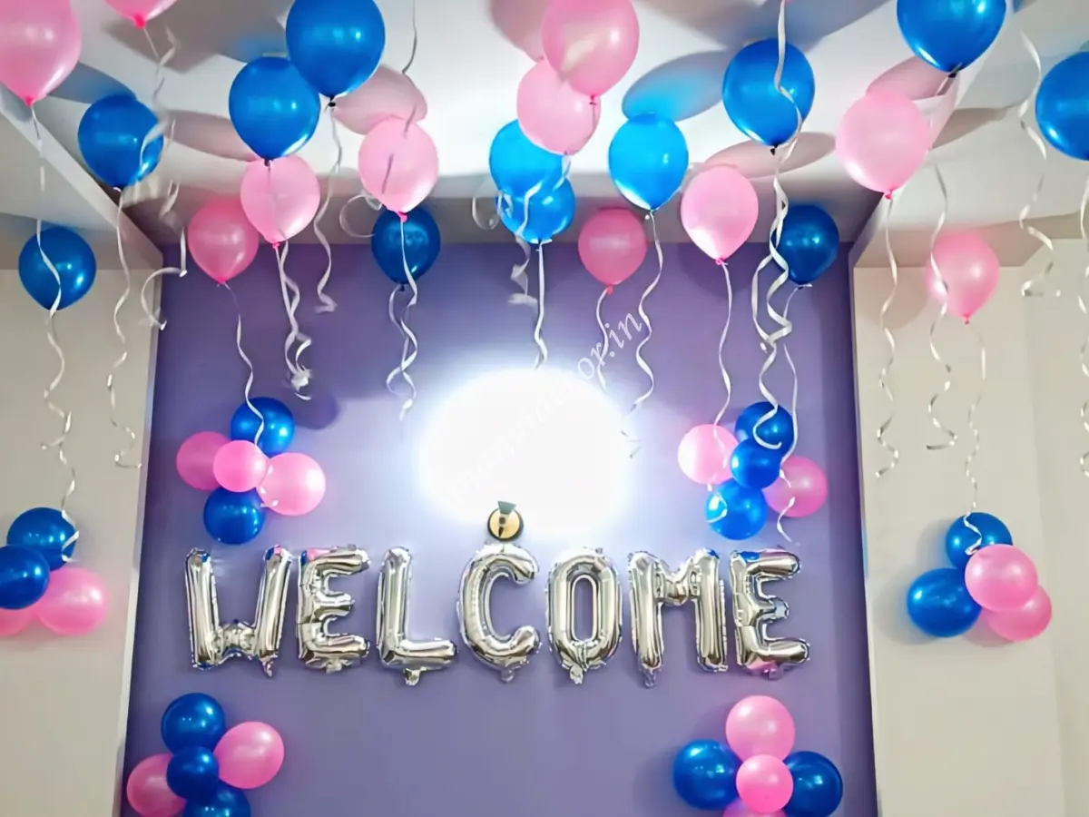 Low cost welcome decoration at home