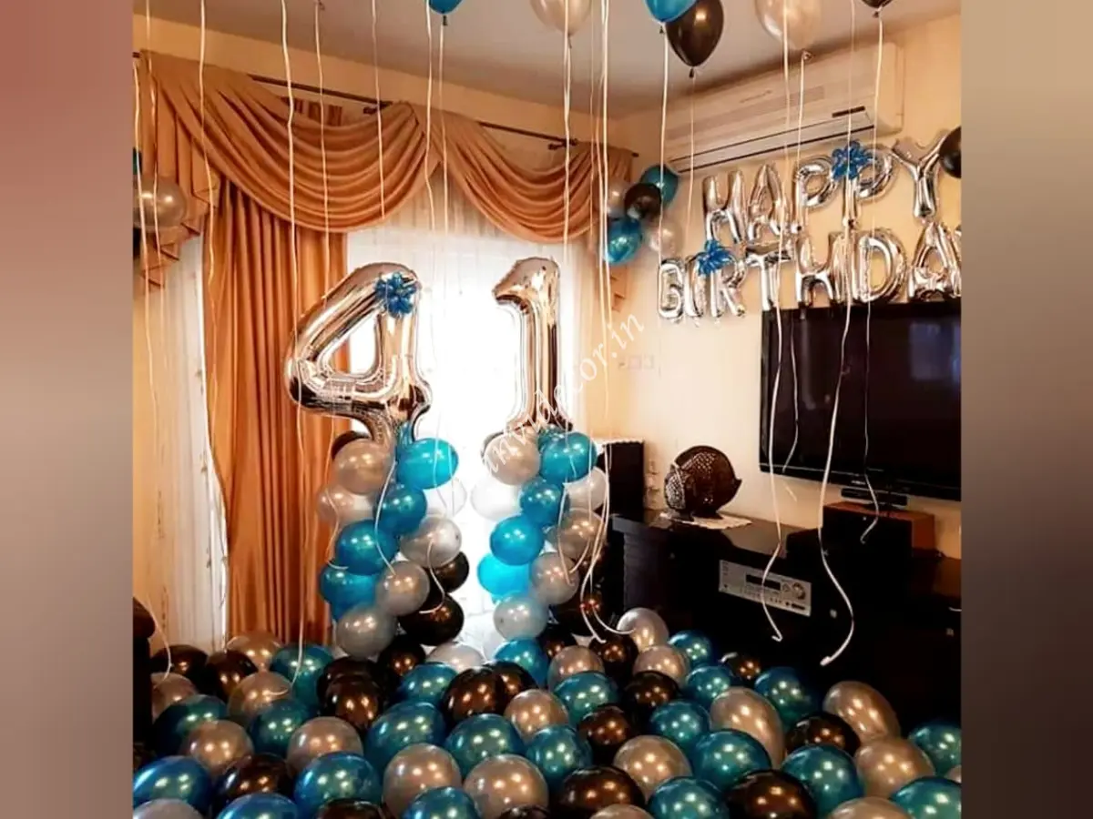 Balloon decoration for birthday party surprise