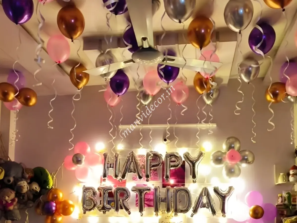 Balloon decoration at home