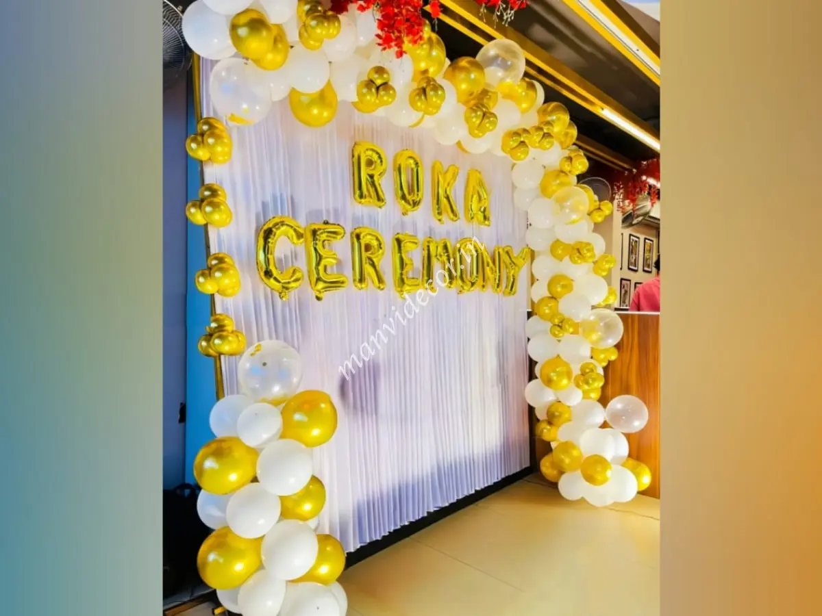 Resturanut decoration for roka surprise