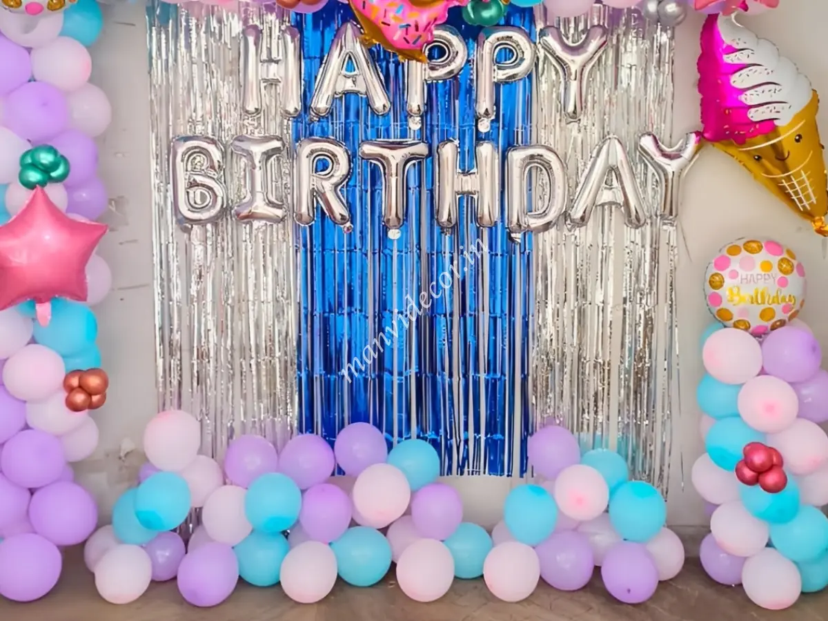 Ice Cream Theme Balloon  Decoration for Kids