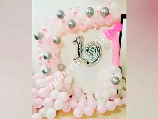 Pretty Pink Bow Balloon Decor